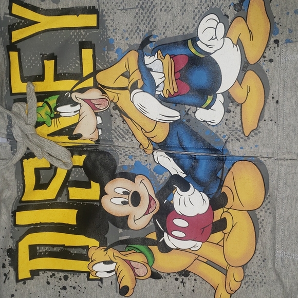 DISNEY GANG ZIP UP HOODIE SWEATSHIRT MEDIUM - Picture 4 of 7